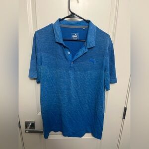 PUMA Men's Blue Polo Shirt in size M